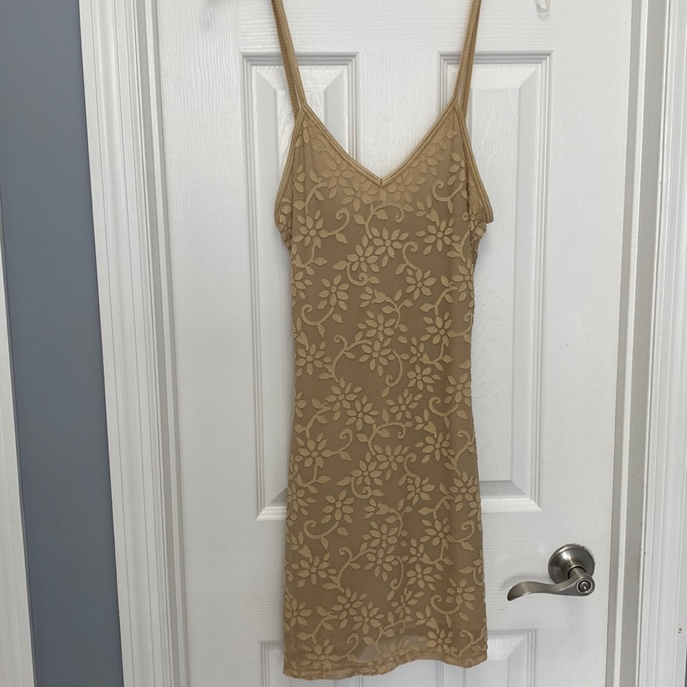 Cute nude summer dress